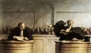 A Famous Cause by Honore Daumier